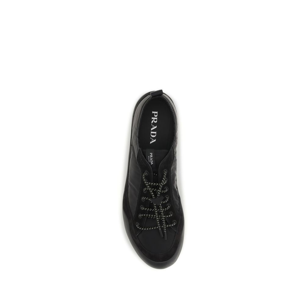 Prada Schwarze Sportschuhe aus recyceltem Polyamid