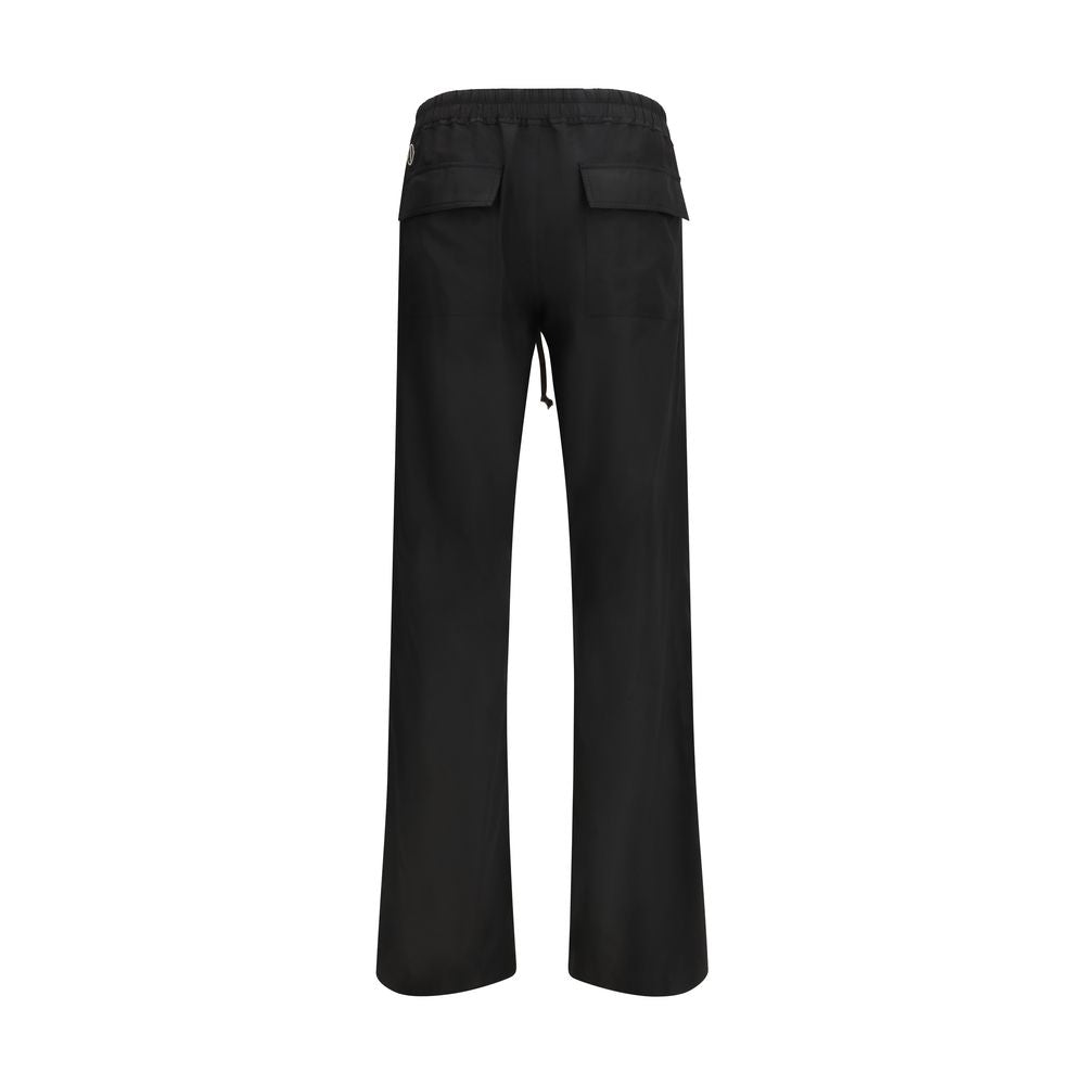 Moncler x Rick Owens Schwarze Hose aus Polyester für den Alltag