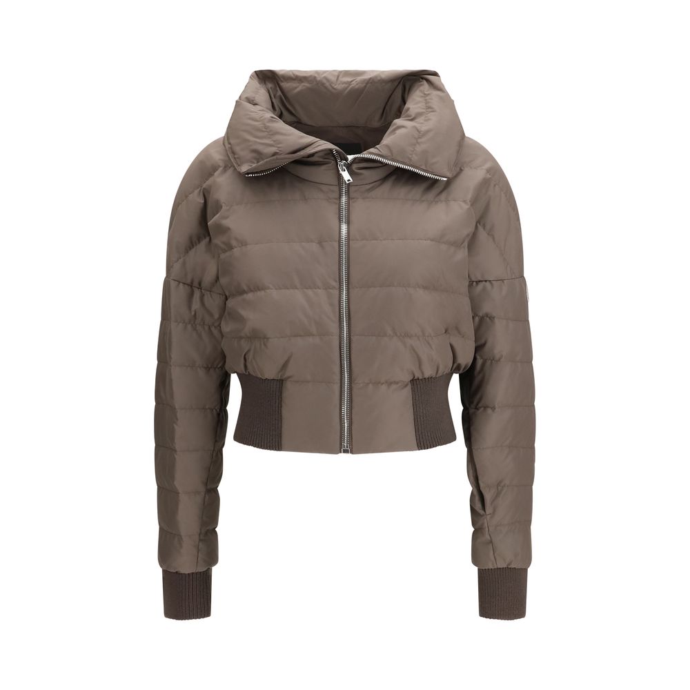 Moncler x Rick Owens Brauner Polyester-Mantel