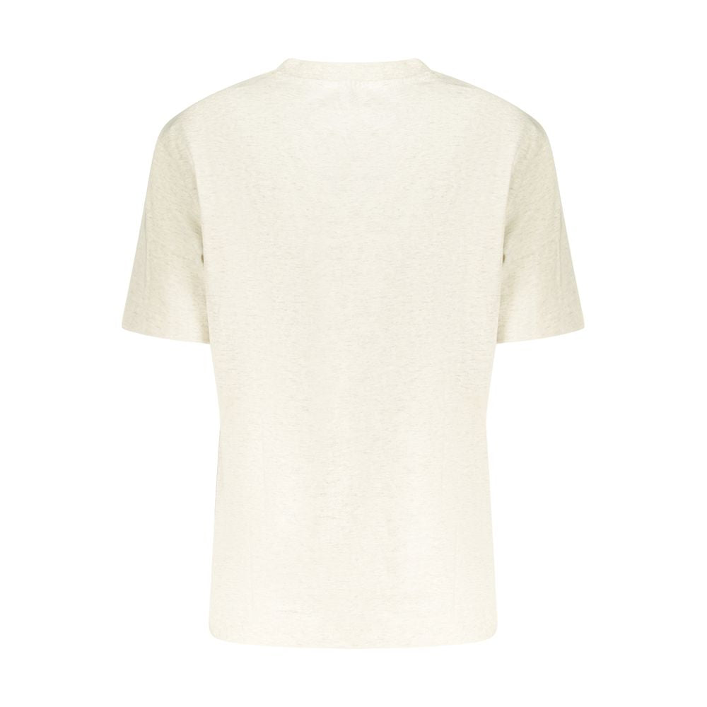 Calvin Klein Beige Baumwoll-T-Shirt für Damen
