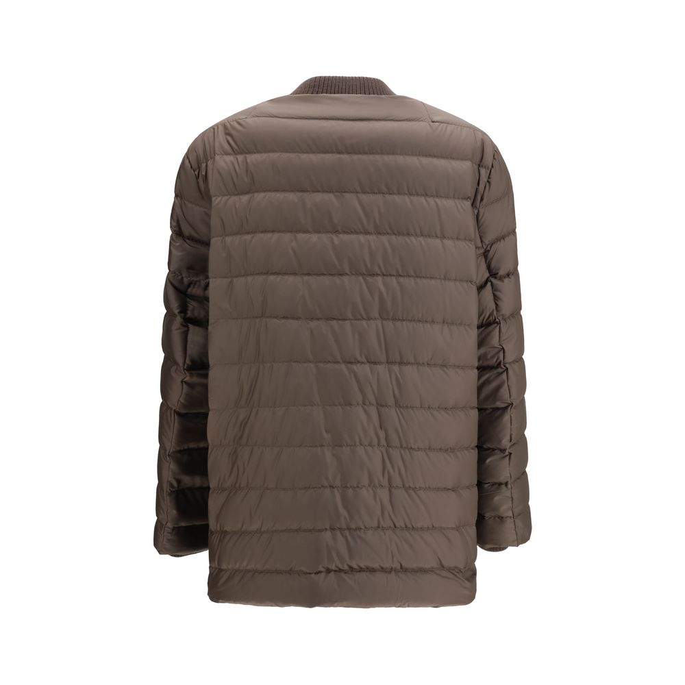 Moncler x Rick Owens Brauner Daunenbomber