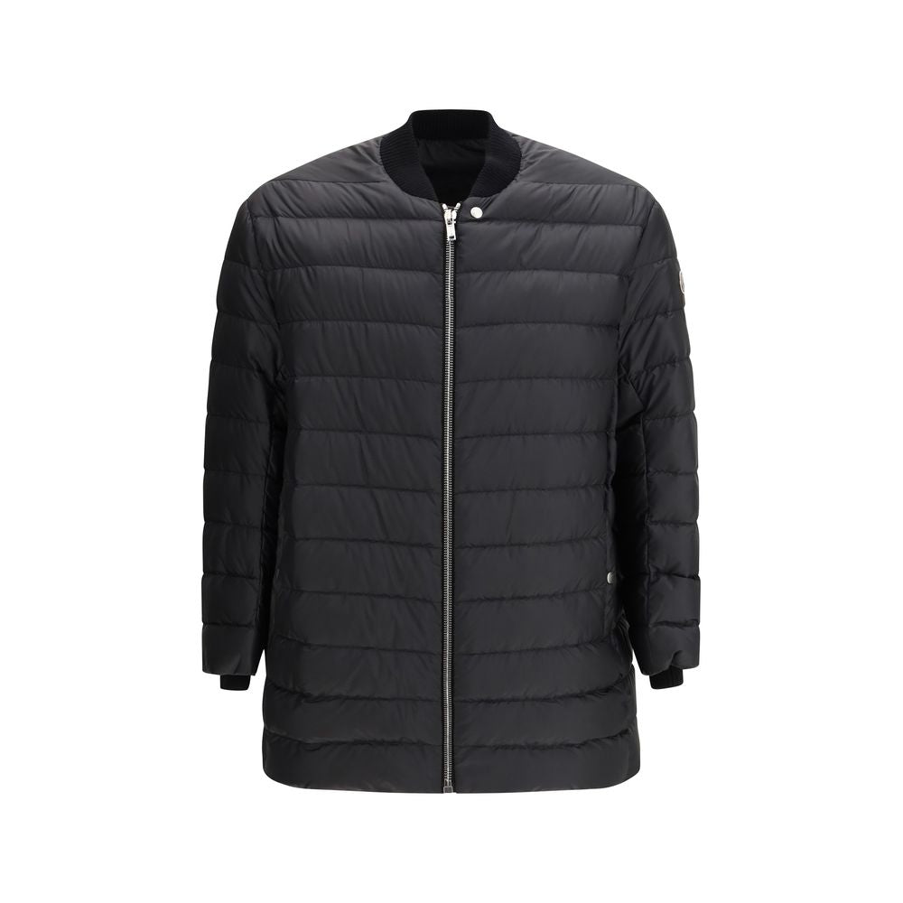 Moncler x Rick Owens Schwarzer Daunenmantel aus Gänsedaunen