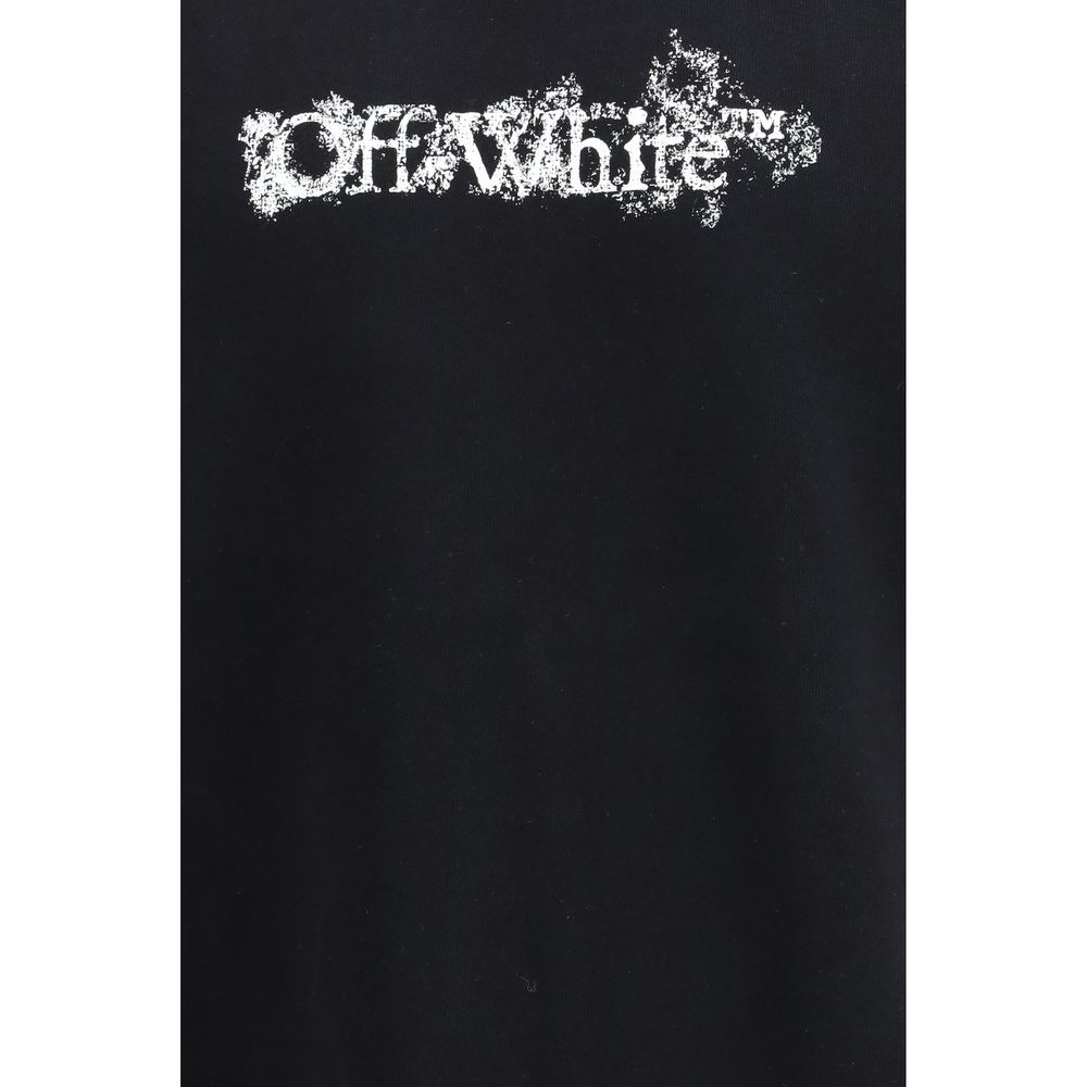 Off-White Schwarzer Baumwoll-Sweatshirt