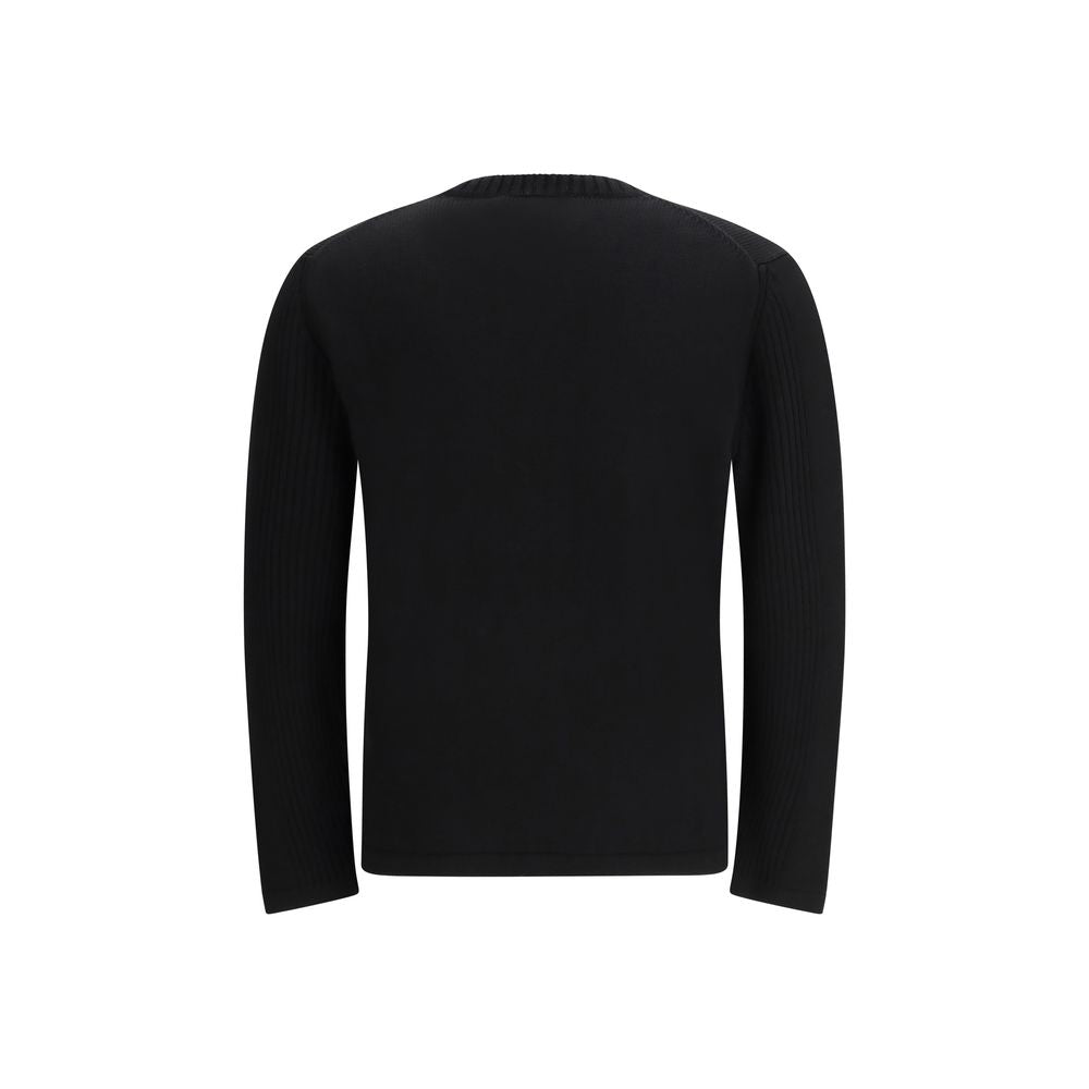 Prada Schwarzer Sweatshirt aus Fleece-Wolle