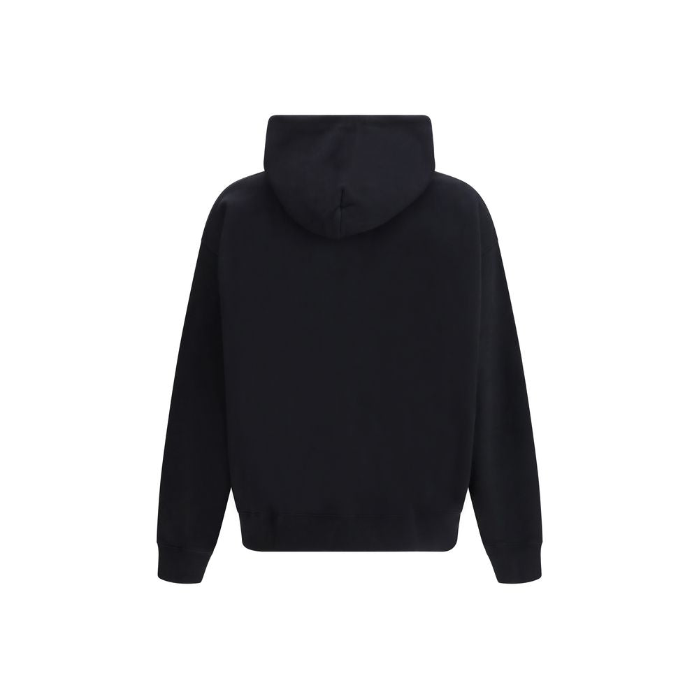 Off-White Schwarzer Baumwoll-Sweatshirt