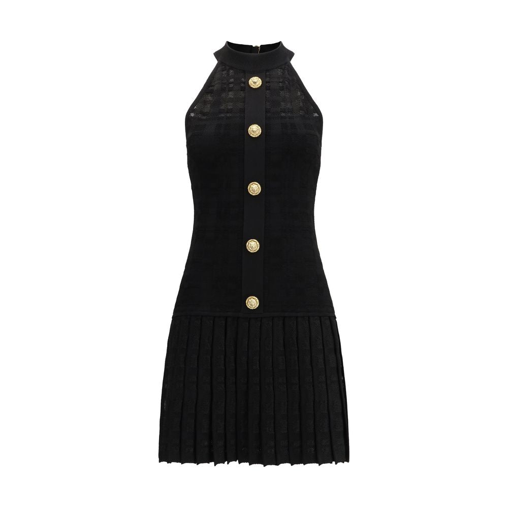 Balmain Schwarzes Cocktailkleid aus Viskose