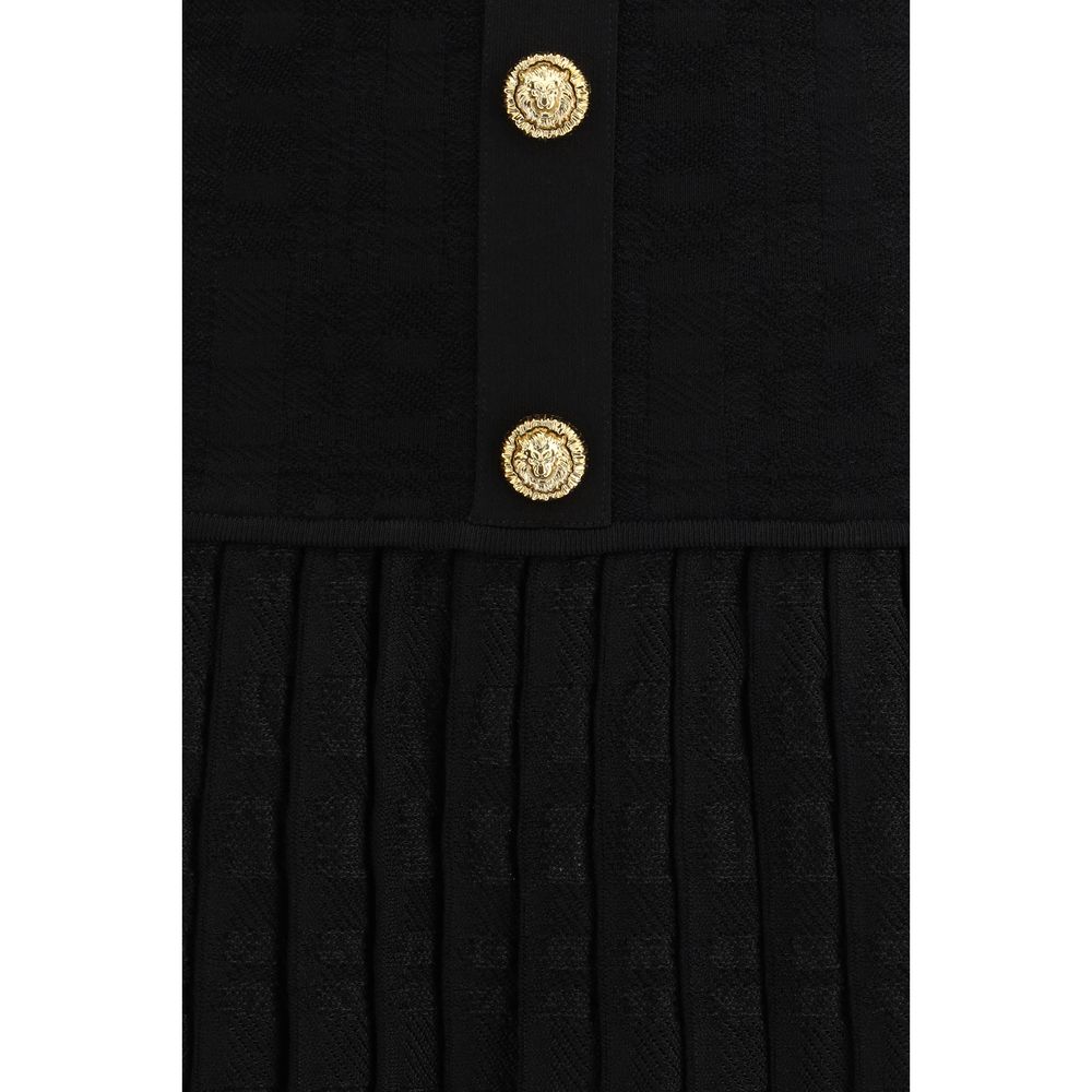 Balmain Schwarzes Cocktailkleid aus Viskose