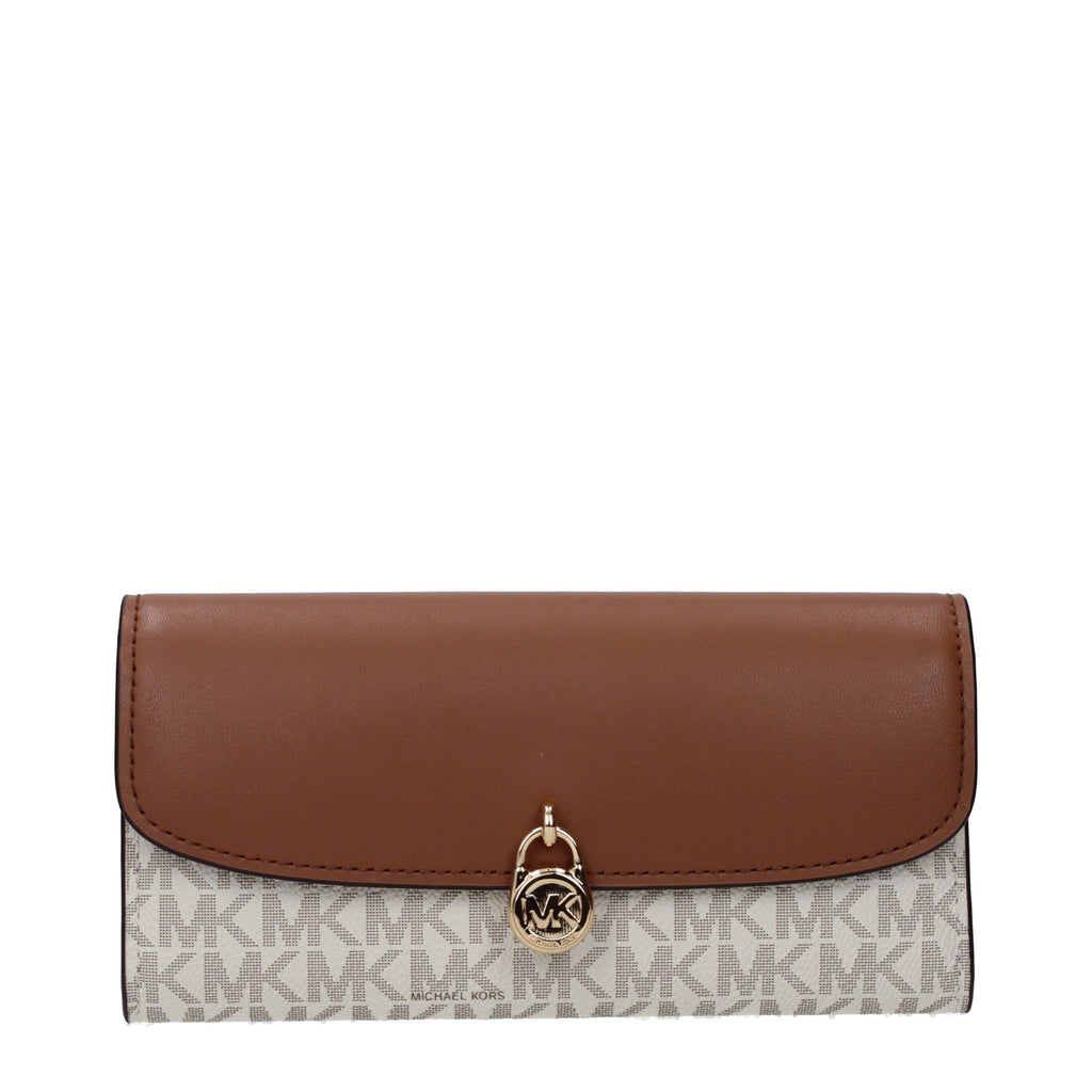 Michael Kors Beige Stoff-Portemonnaie