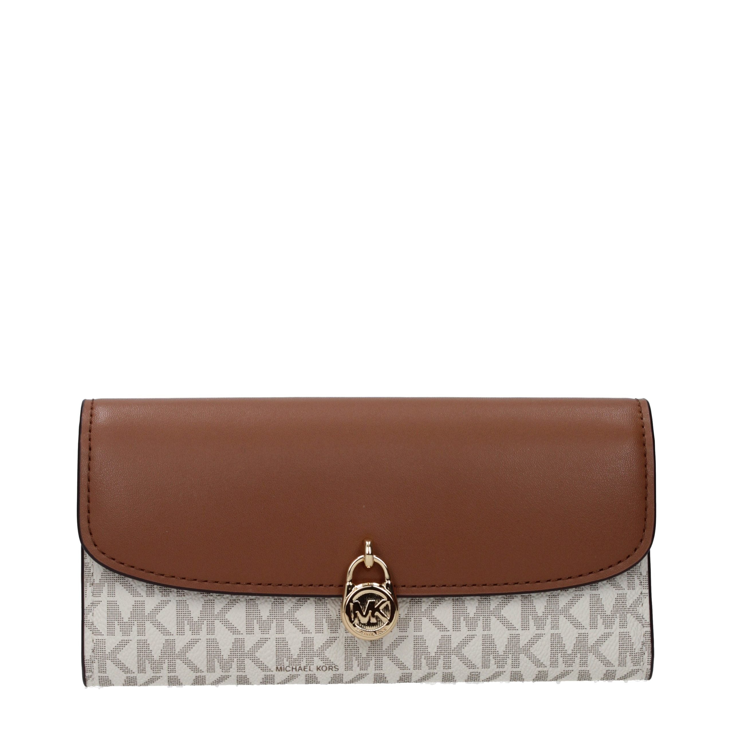 Michael Kors Beige Stoff-Portemonnaie