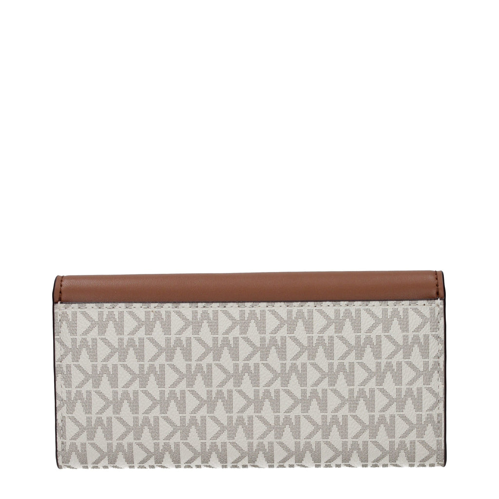 Michael Kors Beige Stoff-Portemonnaie