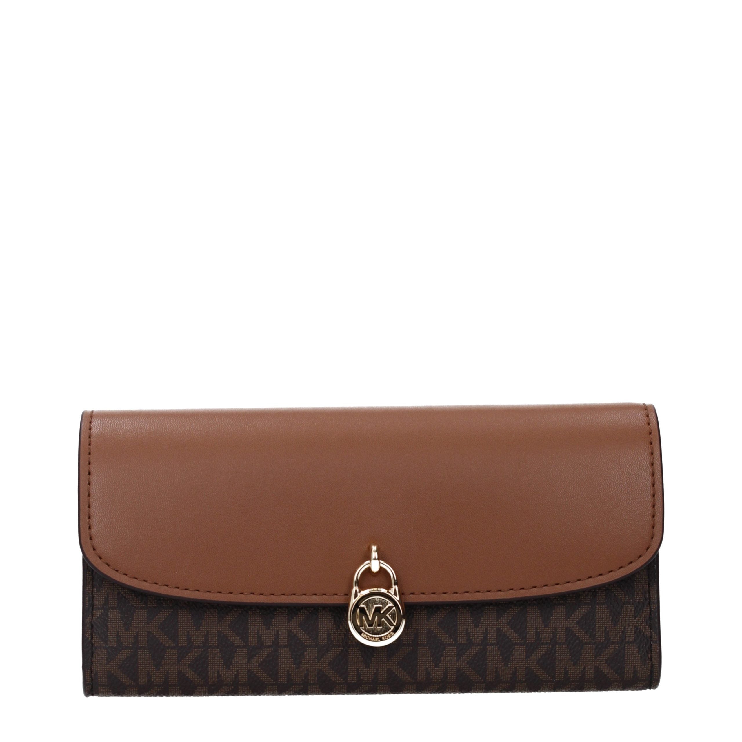 Michael Kors Braunes Stoffportemonnaie
