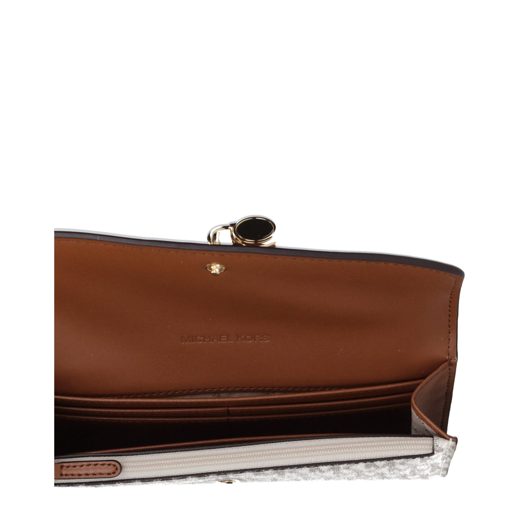 Michael Kors Beige Stoff-Portemonnaie