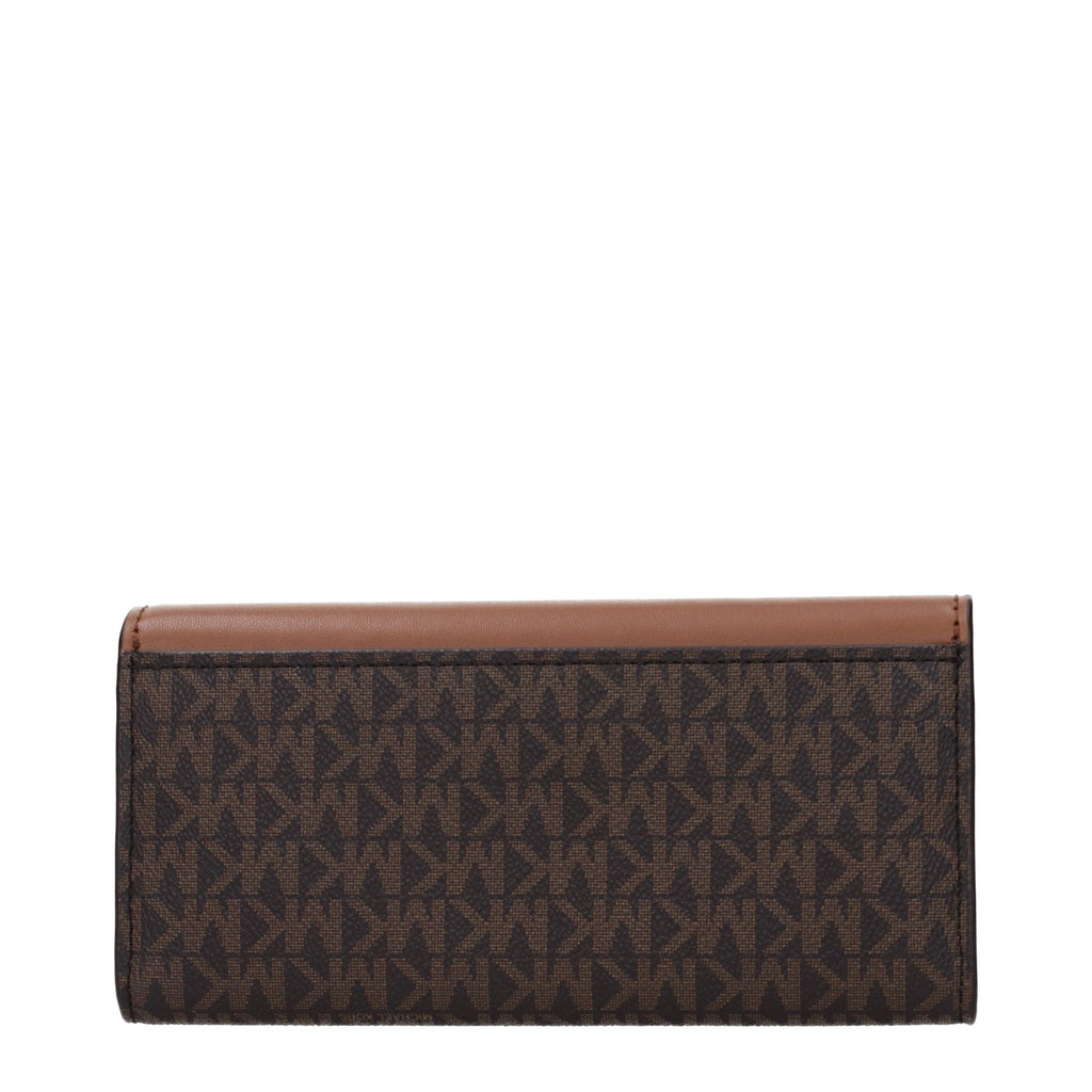 Michael Kors Braunes Stoffportemonnaie