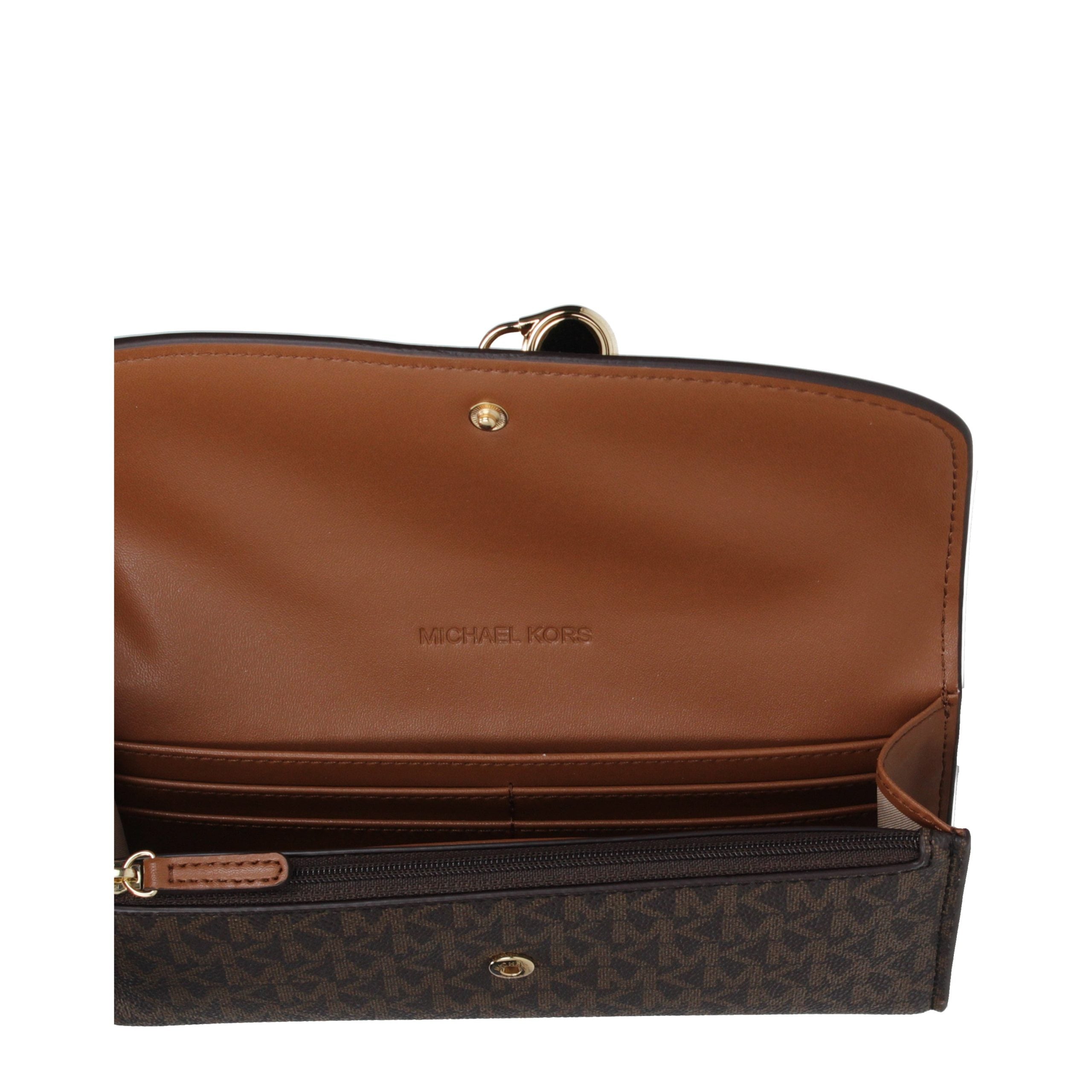 Michael Kors Braunes Stoffportemonnaie