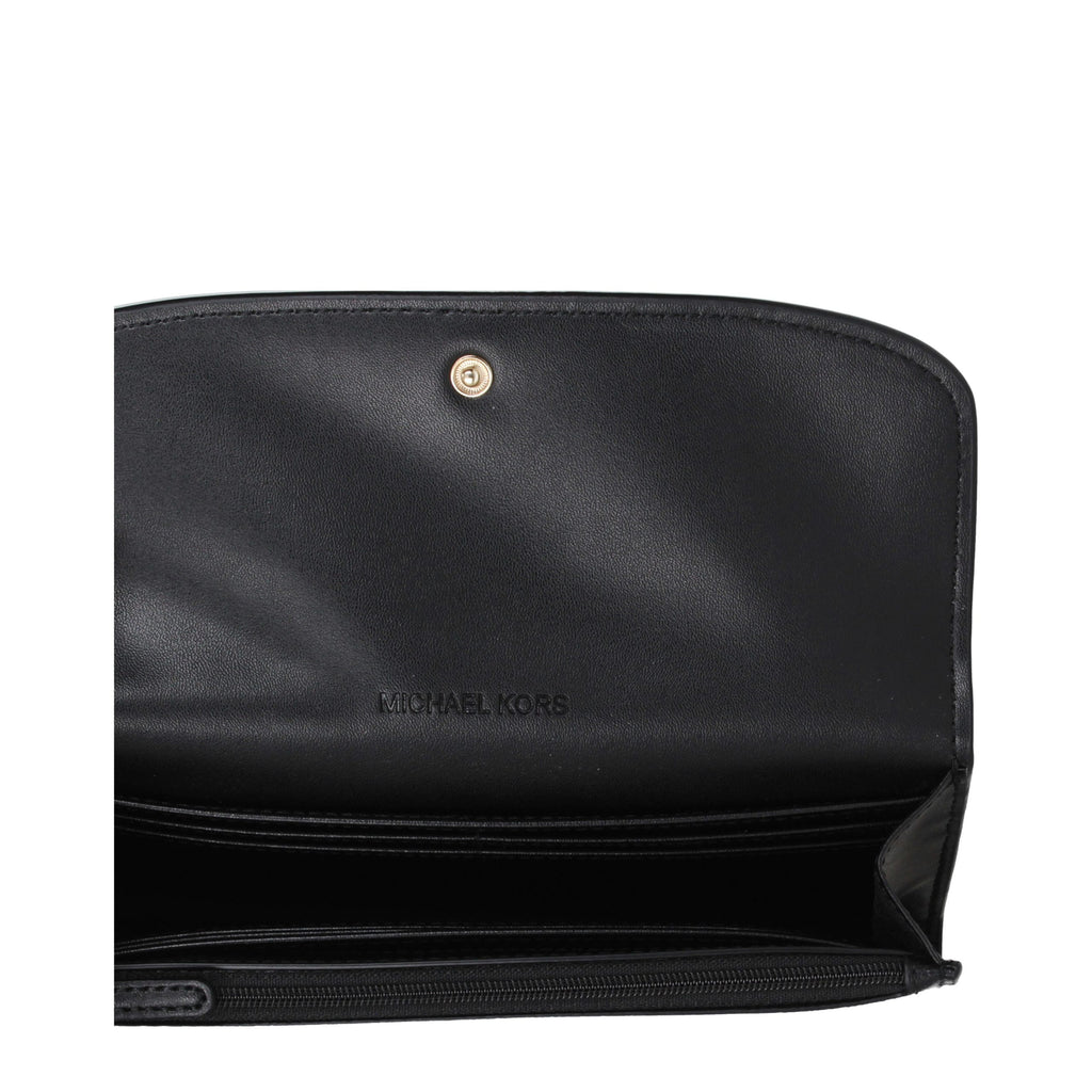 Michael Kors Schwarzes Lederportemonnaie