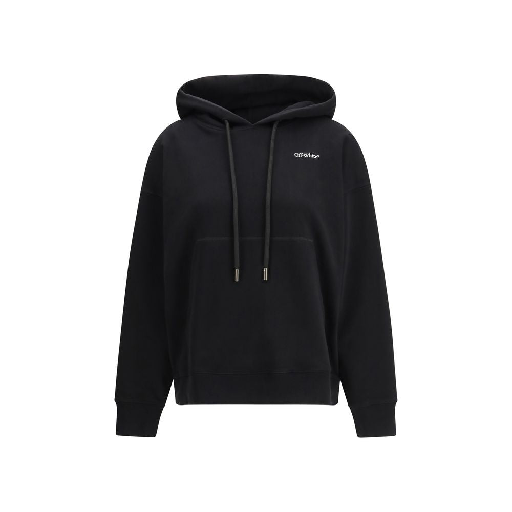 Off-White Schwarzer Baumwoll-Sweatshirt