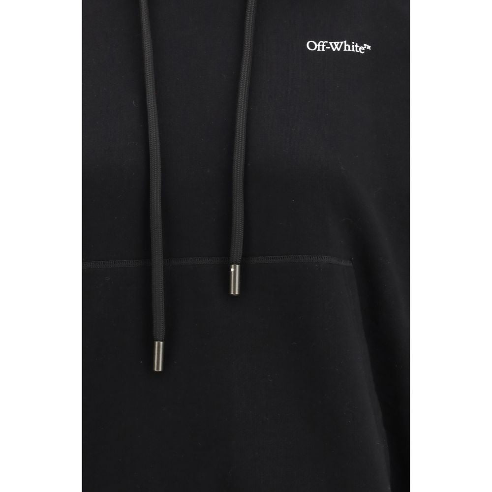 Off-White Schwarzer Baumwoll-Sweatshirt