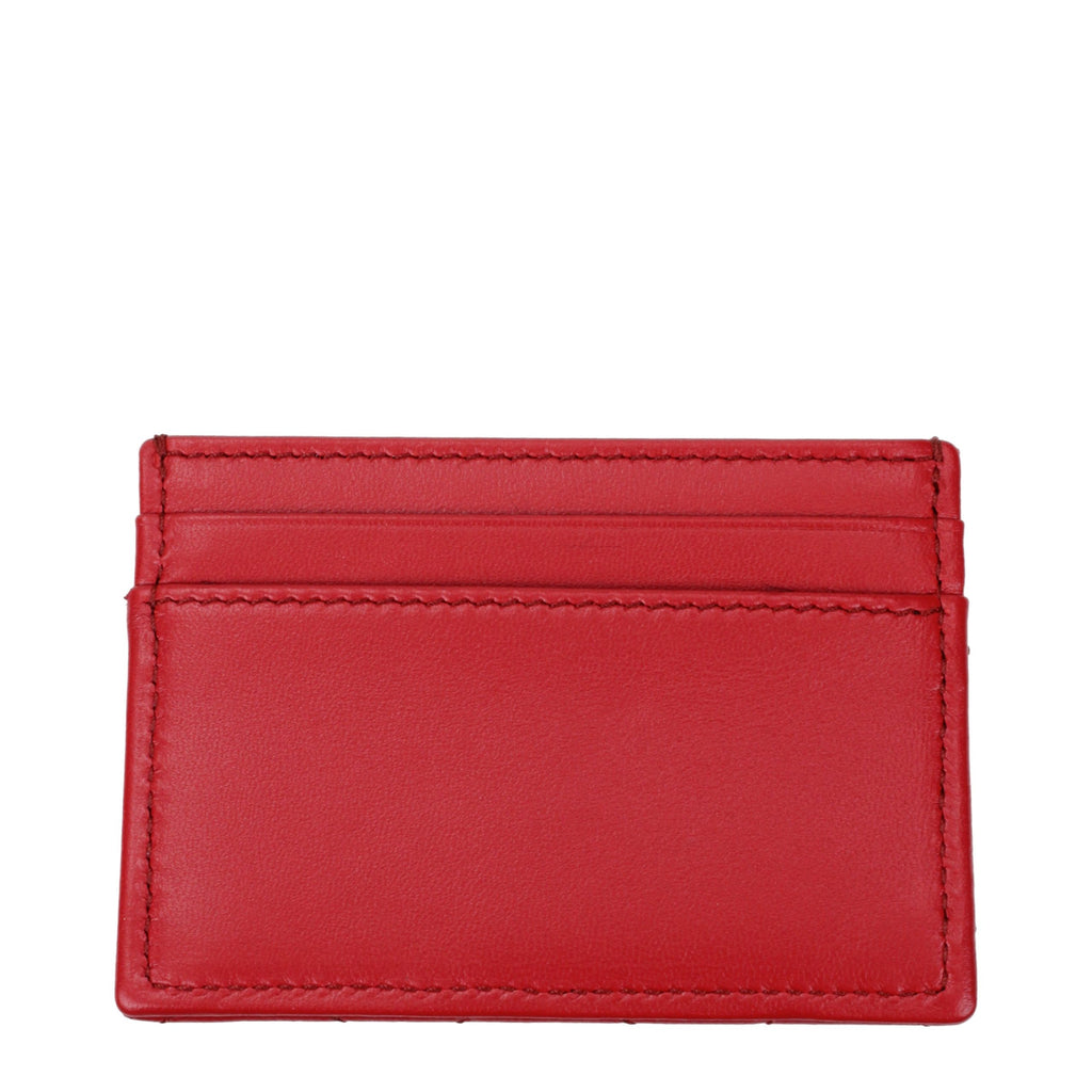 Versace Roter Leder-Kartenhalter