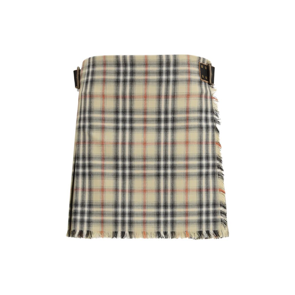 Burberry Mehrfarbiger Woll-Minirock