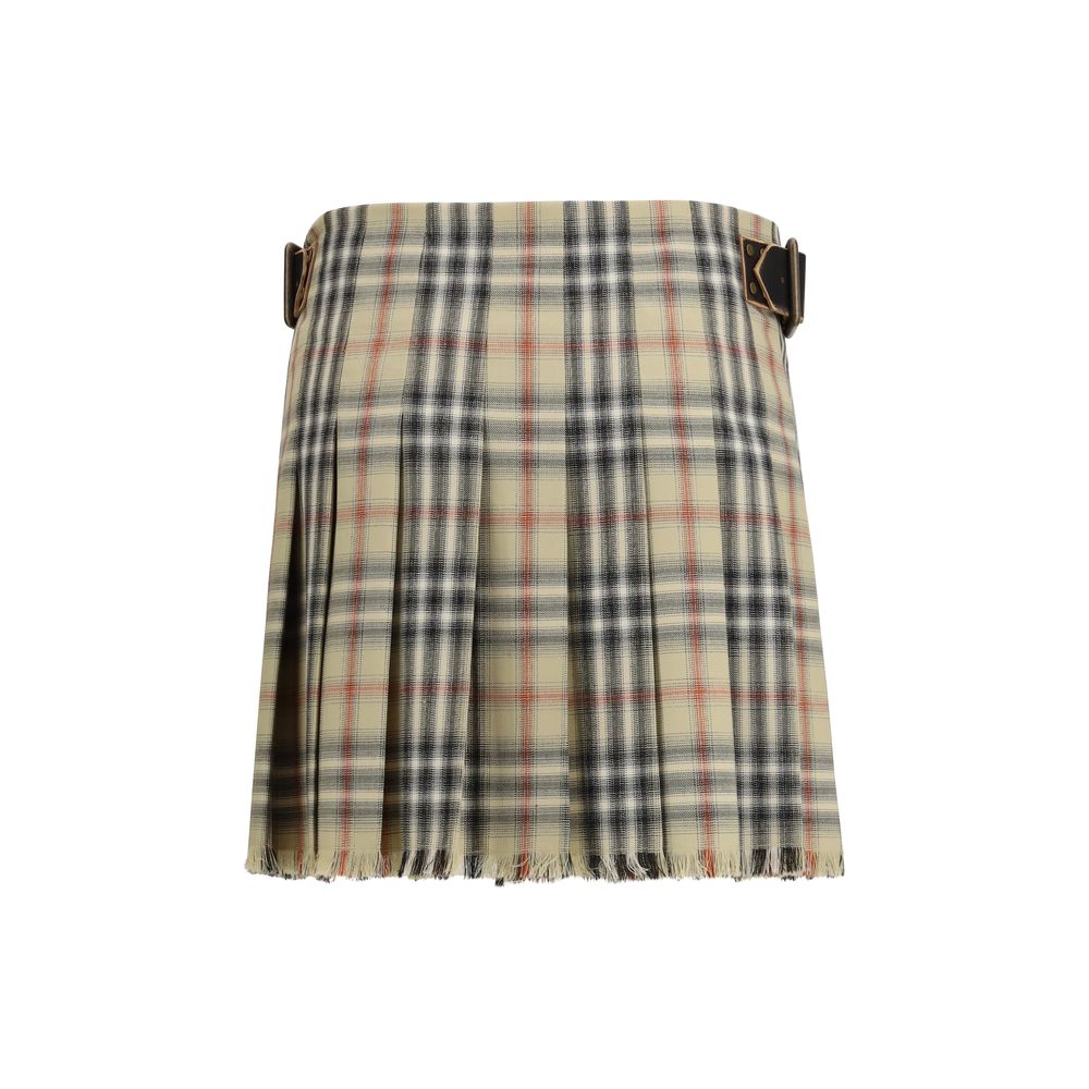 Burberry Mehrfarbiger Woll-Minirock
