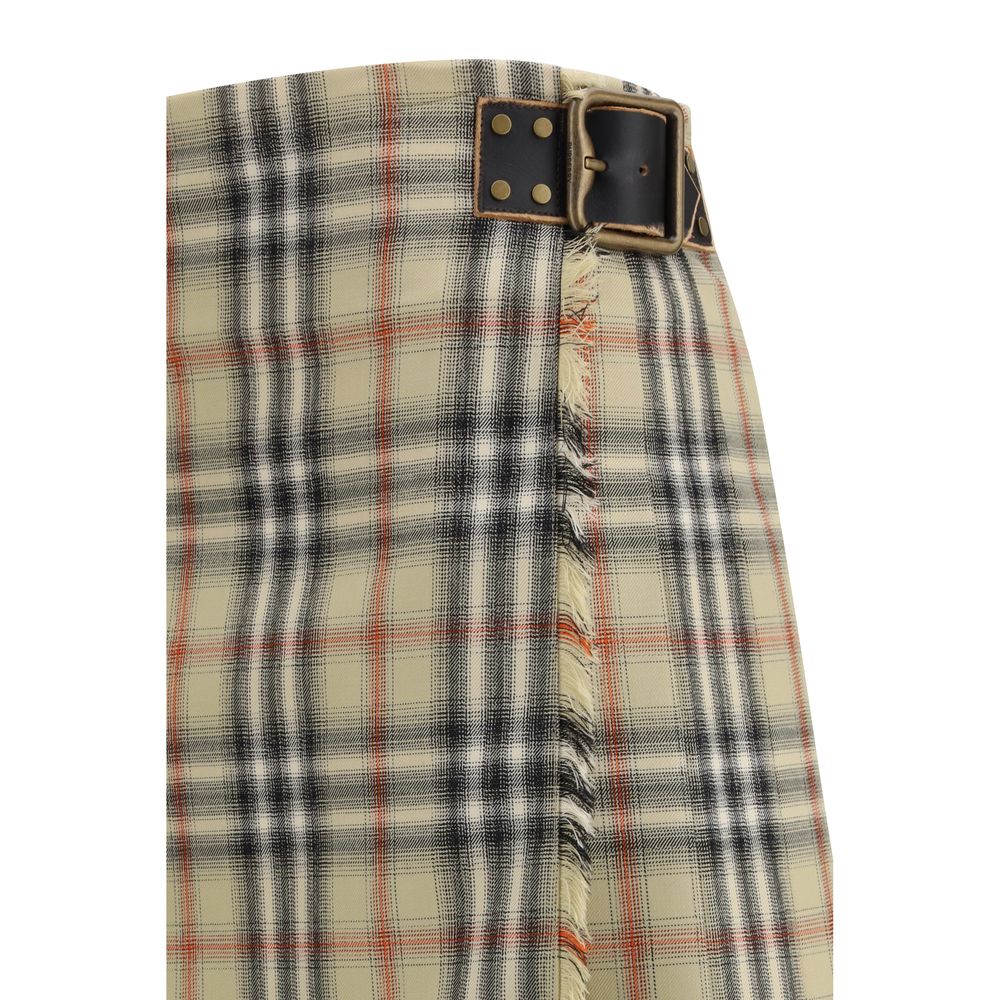 Burberry Mehrfarbiger Woll-Minirock