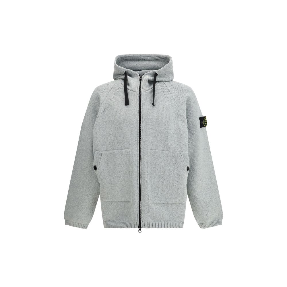 Stone Island Grauer Polyester-Sweatshirt