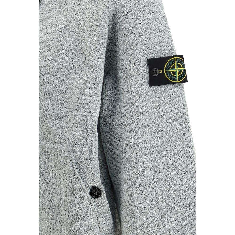 Stone Island Grauer Polyester-Sweatshirt