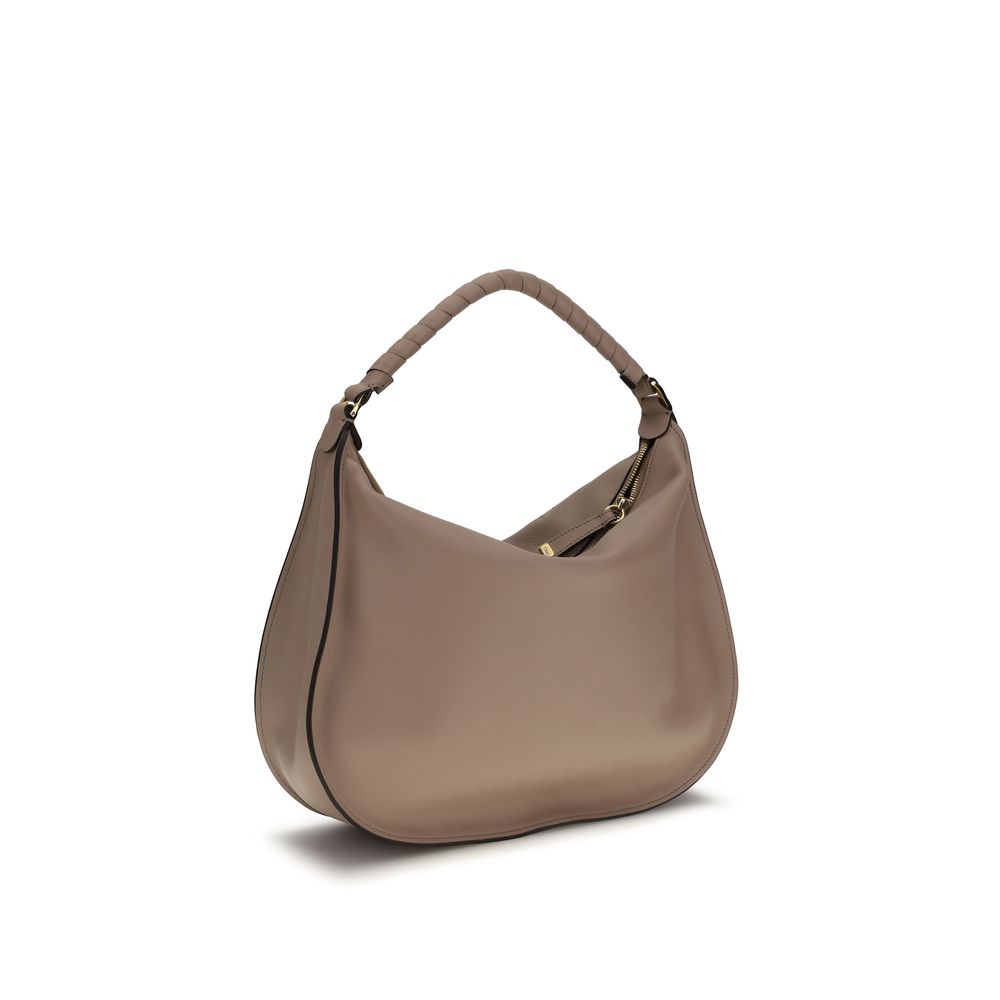 Chloé Beige Calf Leather Bos Taurus Schultertasche