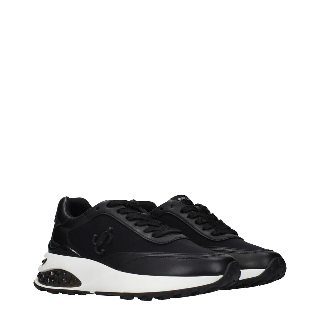 Jimmy Choo Schwarze Stoff-Sneaker im Athletic-Look