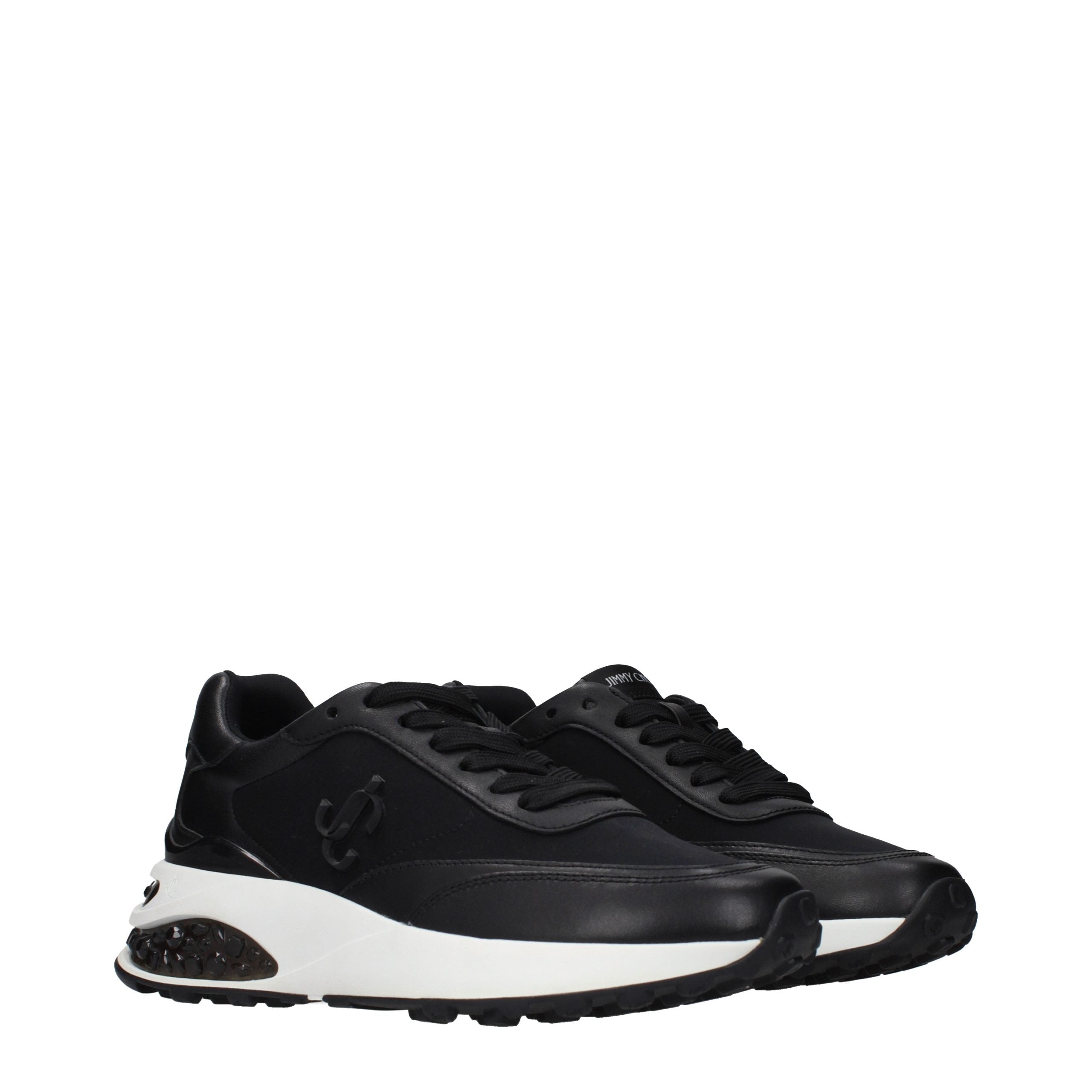 Jimmy Choo Schwarze Stoff-Sneaker im Athletic-Look