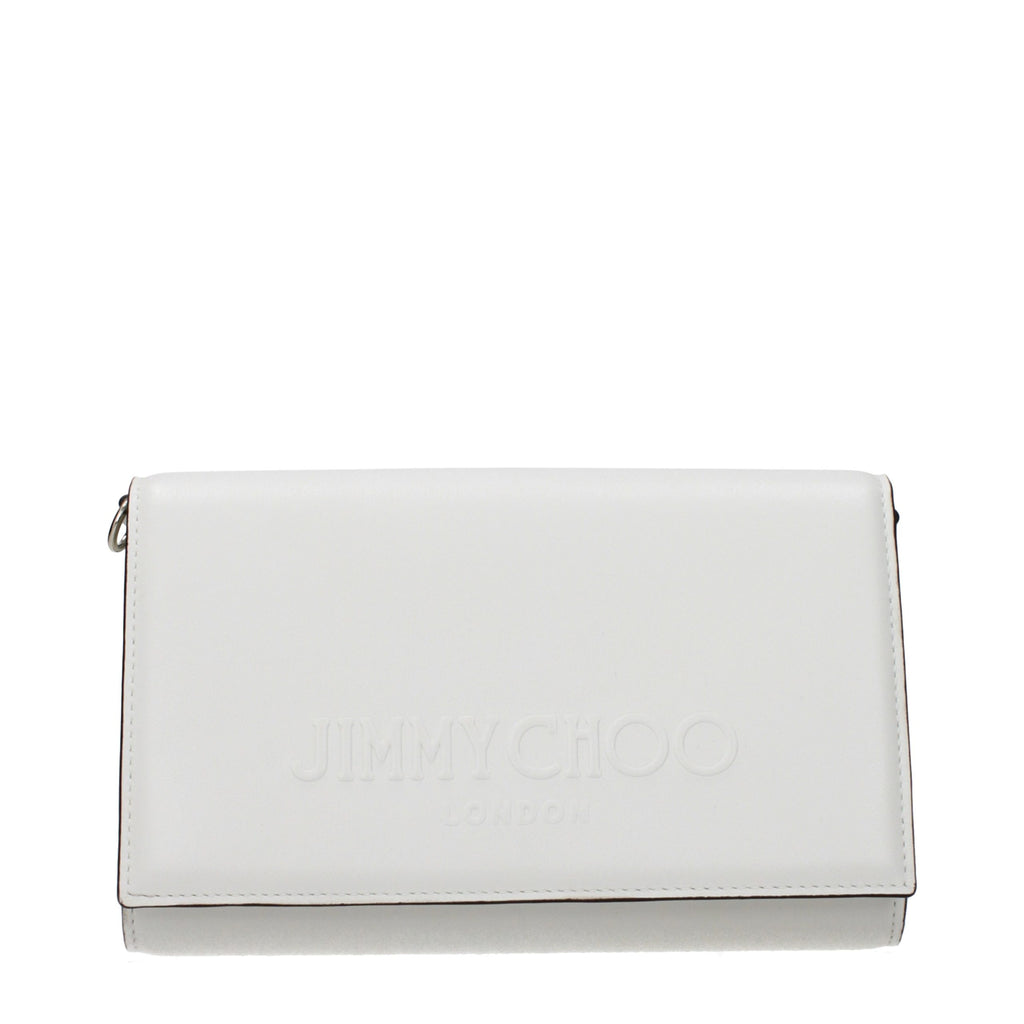Jimmy Choo Weiße Leder-Clutch
