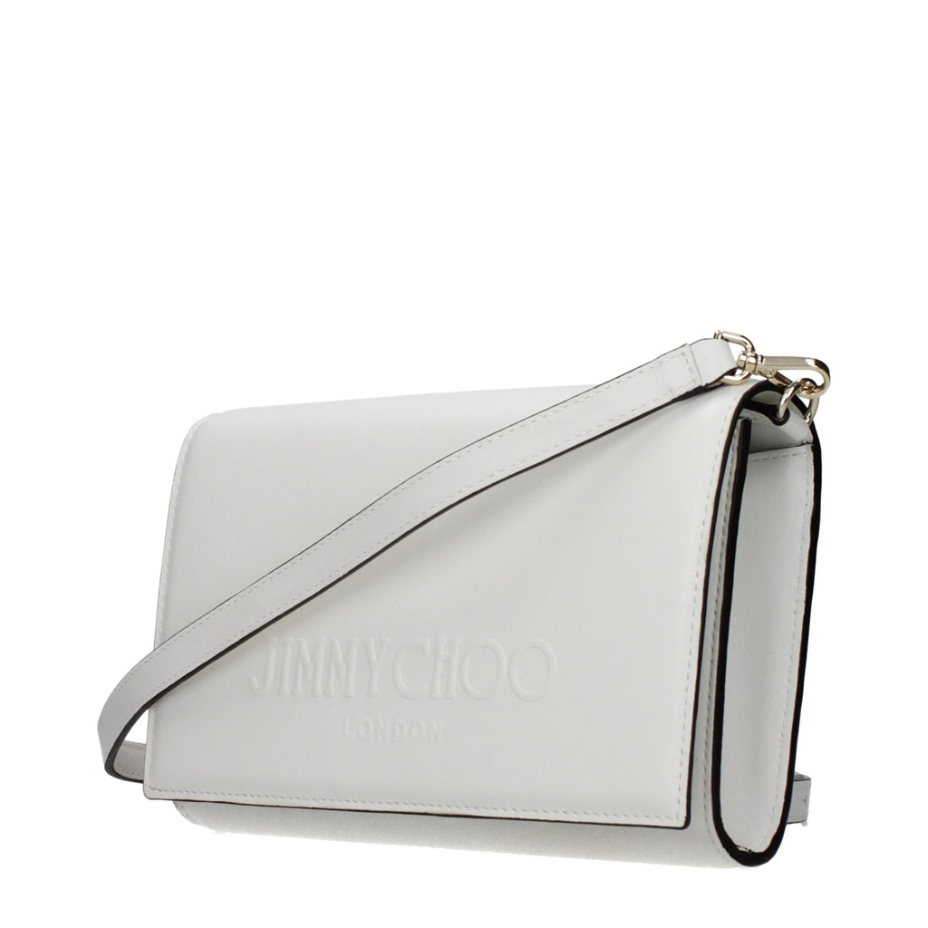 Jimmy Choo Weiße Leder-Clutch