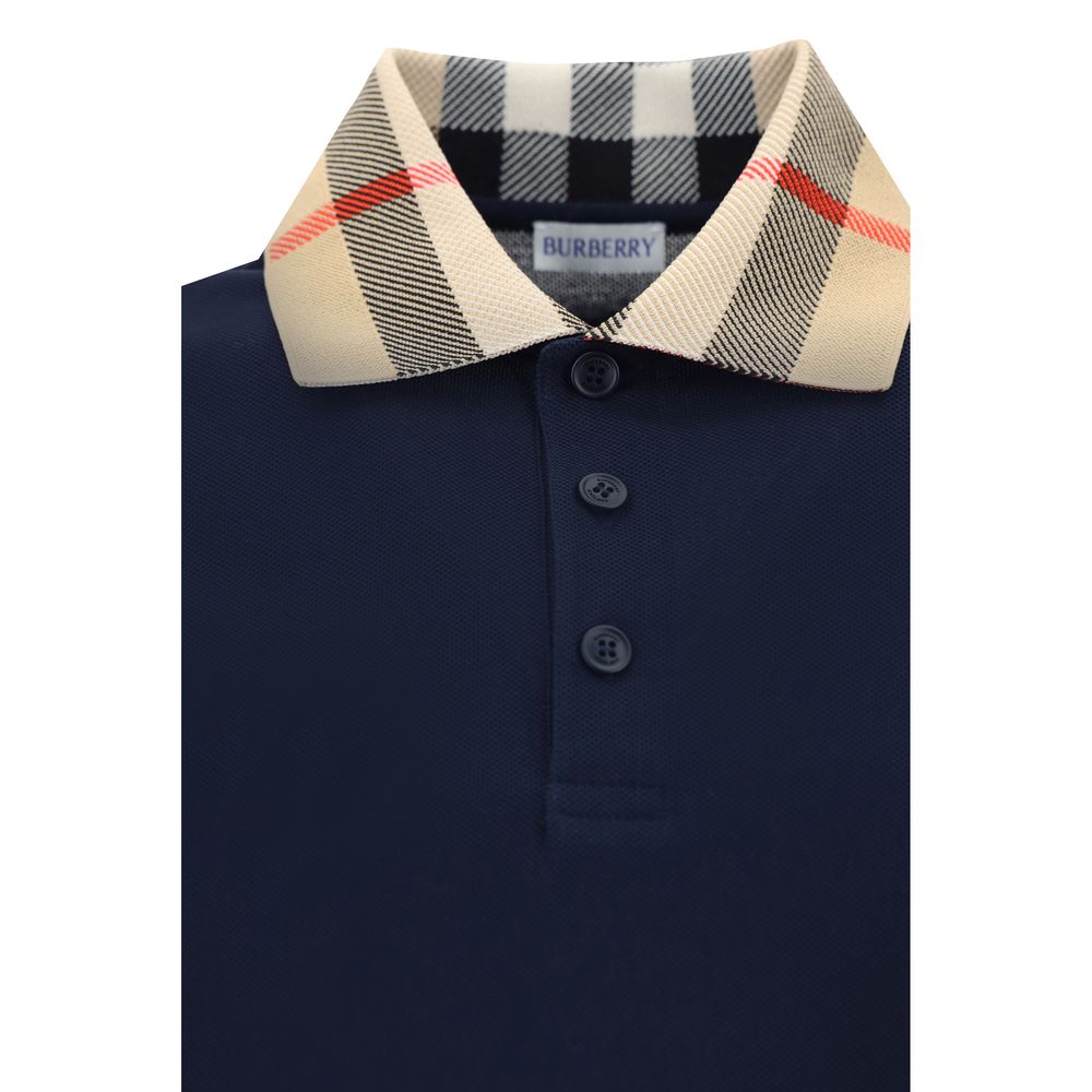 Burberry Blaues Baumwoll-Poloshirt