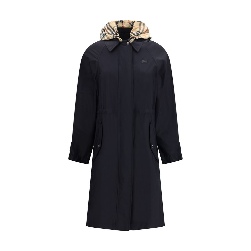 Burberry Schwarzer Polyamid-Mantel