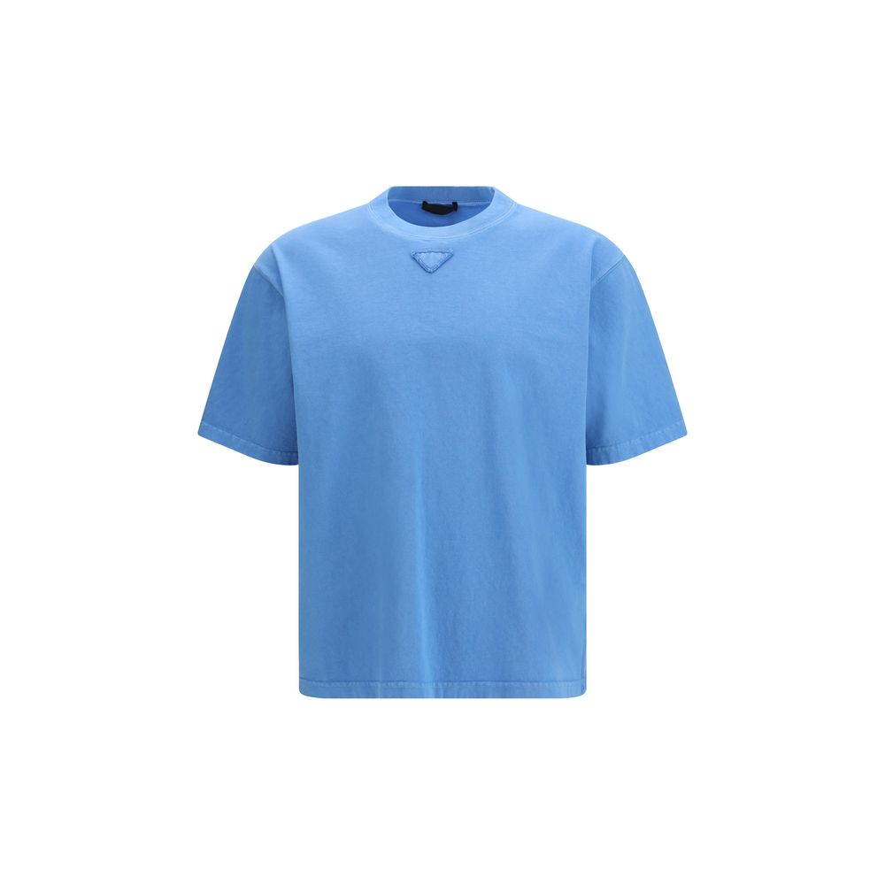 Prada Blaues Baumwoll-T-Shirt
