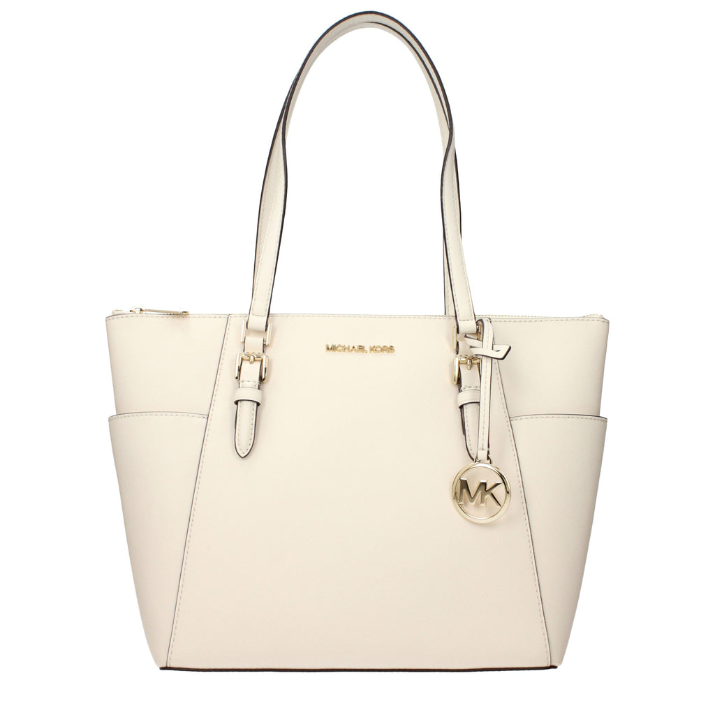 Michael Kors Beige Ledertasche mit Schulterriemen