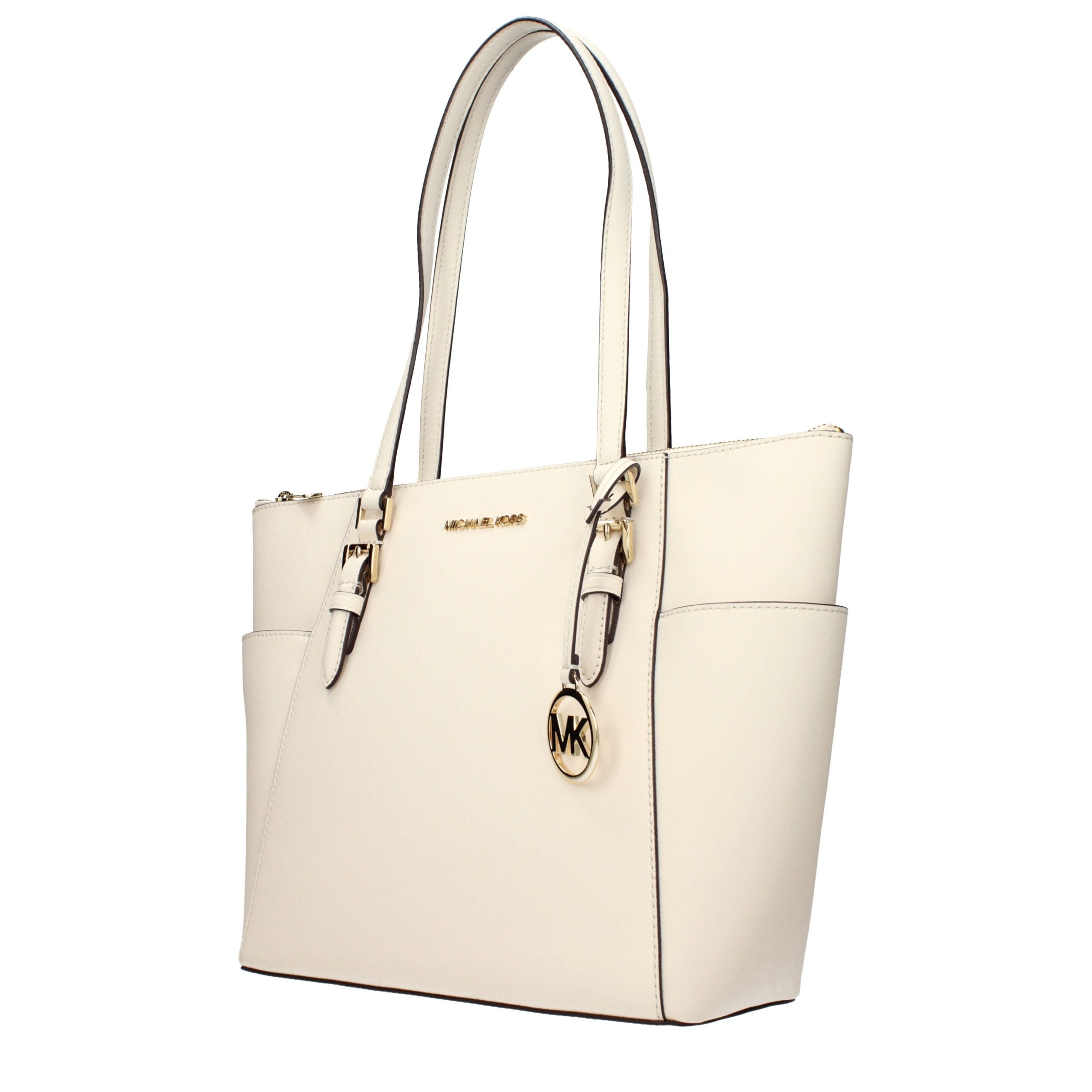 Michael Kors Beige Ledertasche mit Schulterriemen