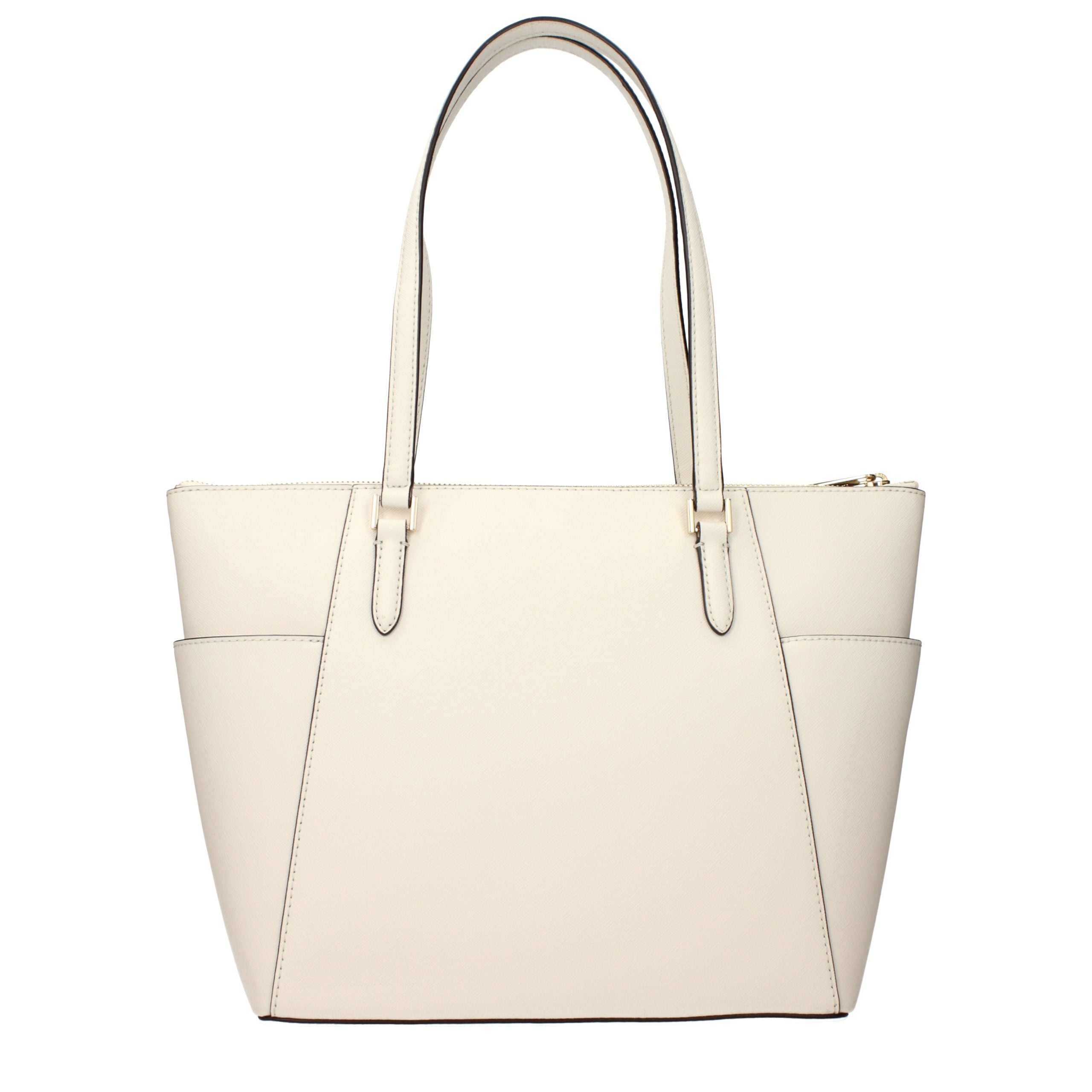 Michael Kors Beige Ledertasche mit Schulterriemen