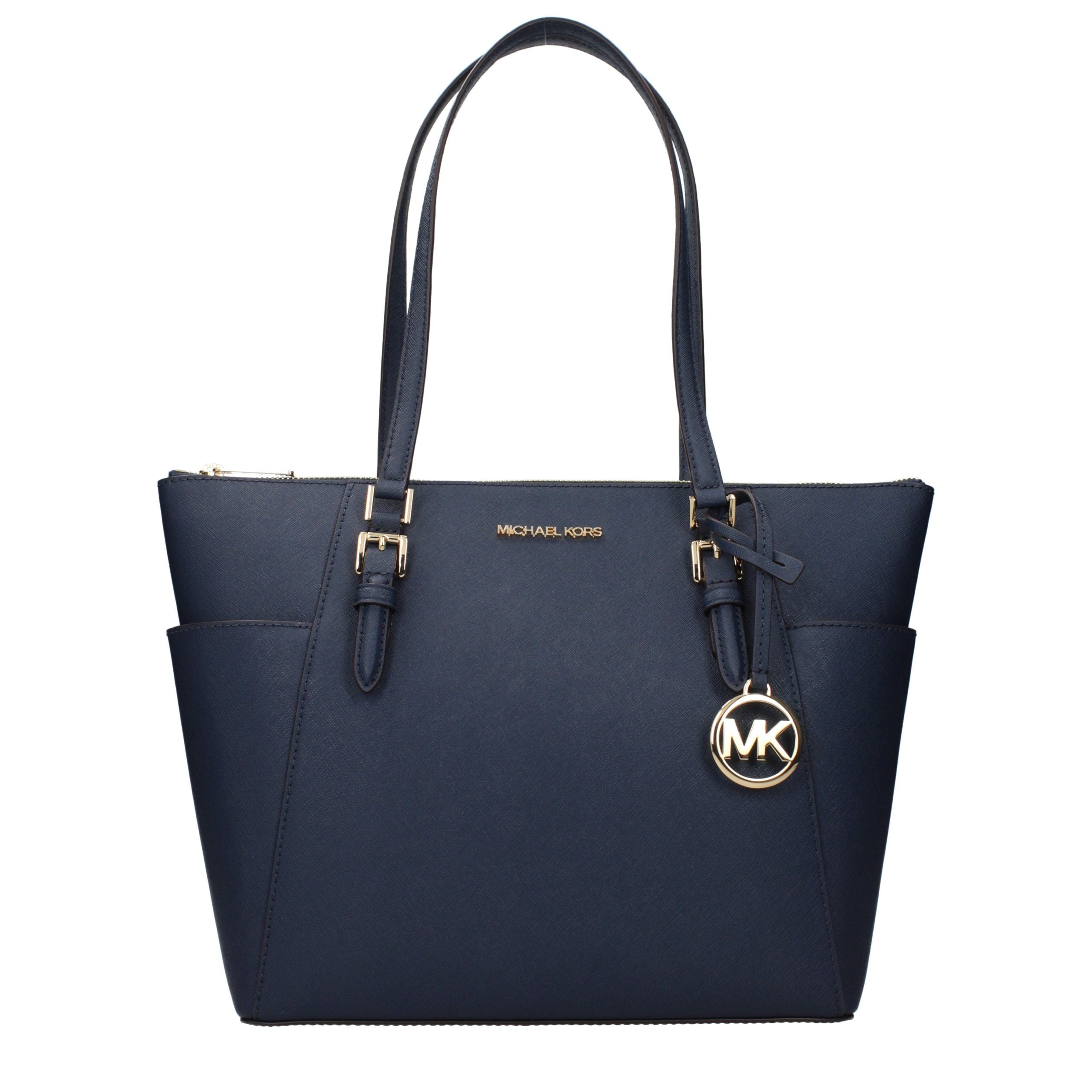 Michael Kors Schultertasche aus blauem Leder