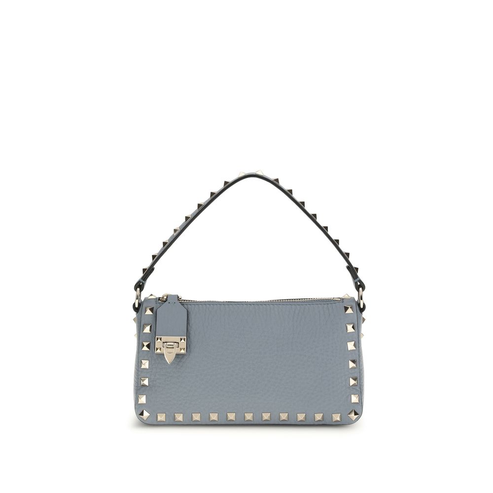 Valentino Garavani Schultertasche aus blauem Kalbsleder Bos Taurus