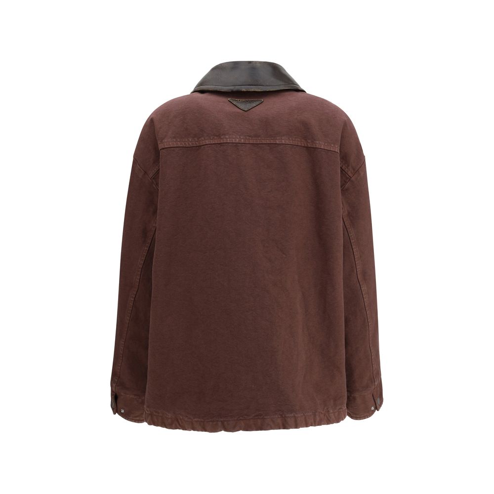 Prada Brauner Baumwollmantel