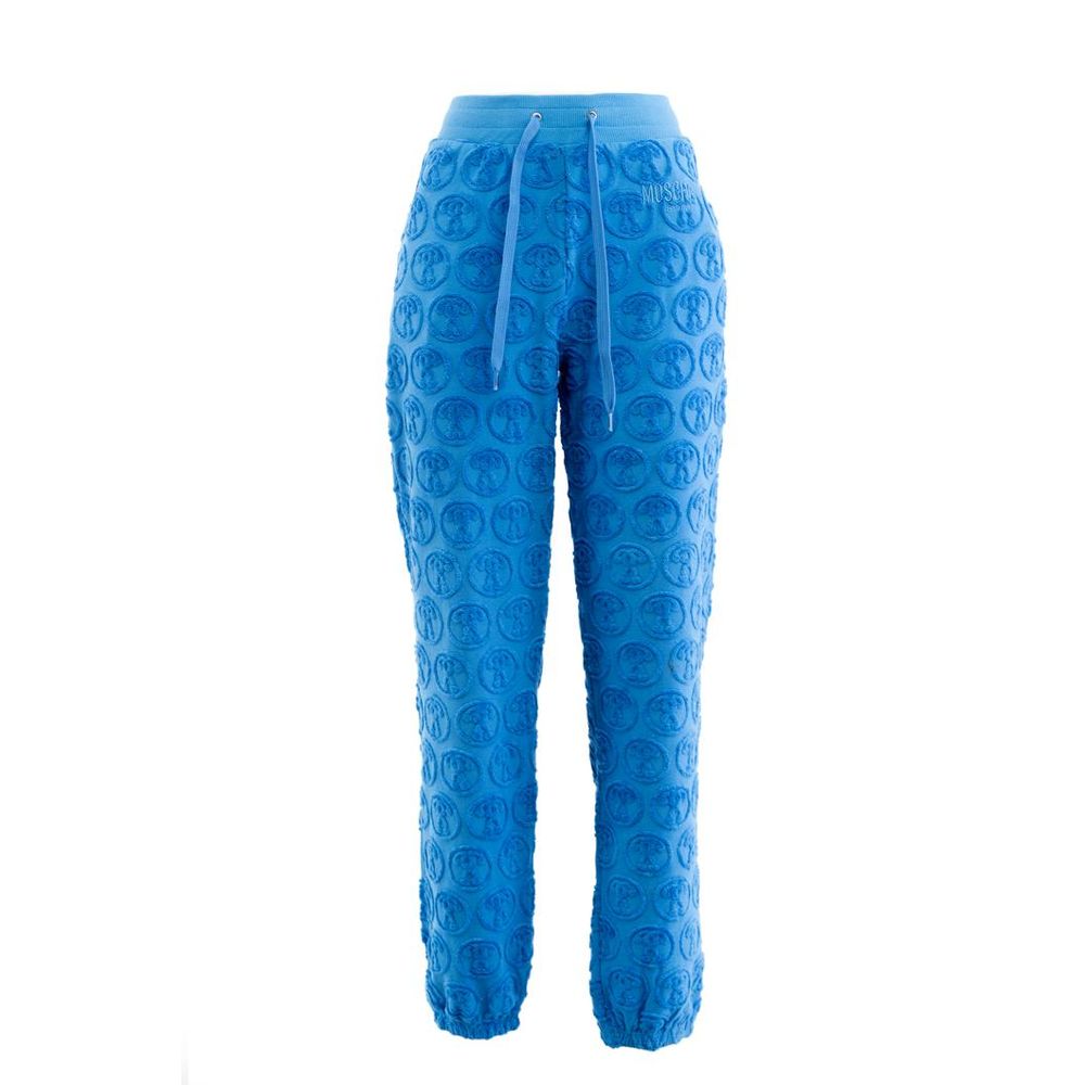 Moschino Blaue Baumwollhose für die Freizeit