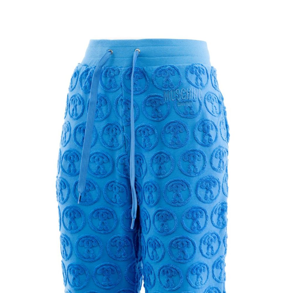 Moschino Blaue Baumwollhose für die Freizeit