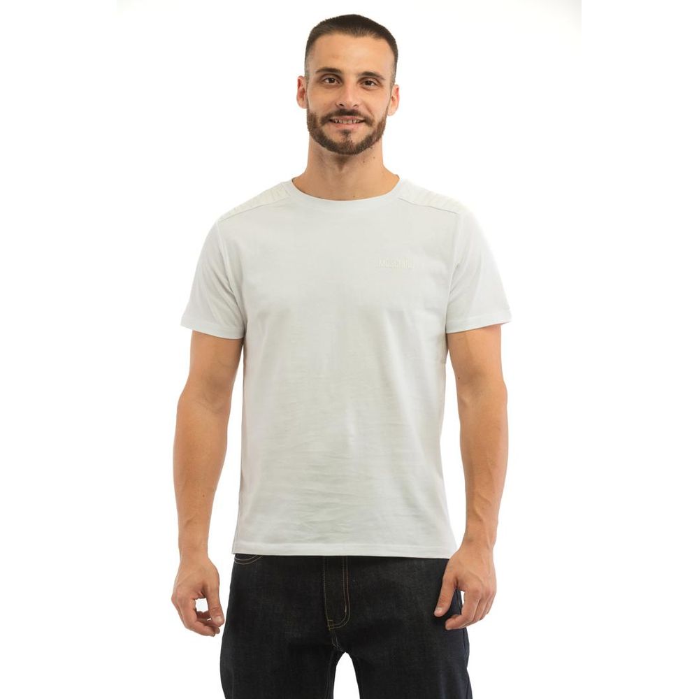 Moschino Weißes Baumwoll-T-Shirt