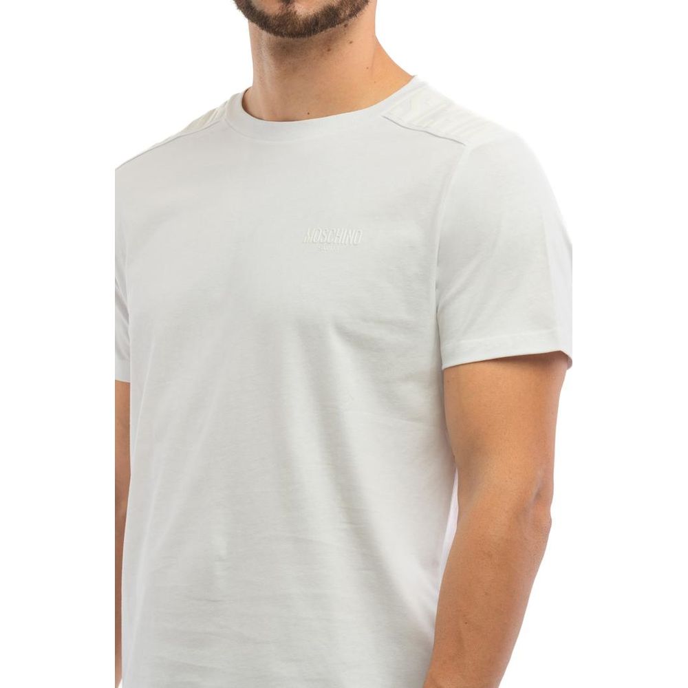 Moschino Weißes Baumwoll-T-Shirt
