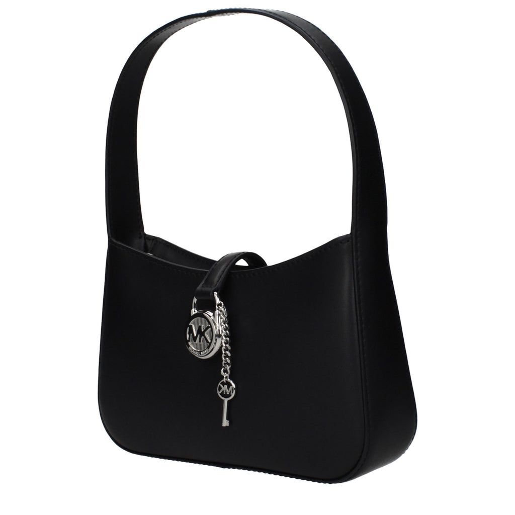 Michael Kors Schwarze Lederhandtasche