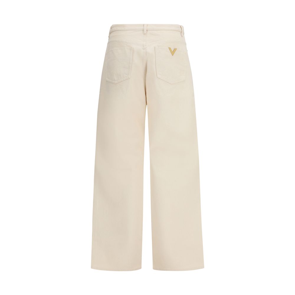 Valentino Beige Baumwoll-Jeans Denim