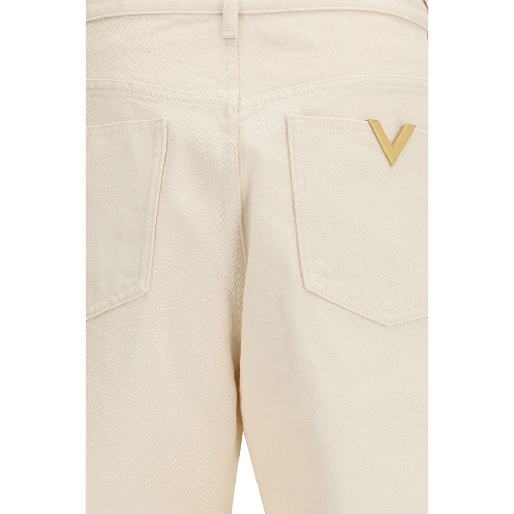 Valentino Beige Baumwoll-Jeans Denim