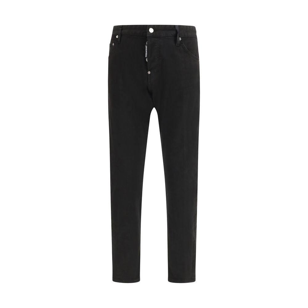Dsquared² Schwarze Baumwoll-Jeans im Slim Fit
