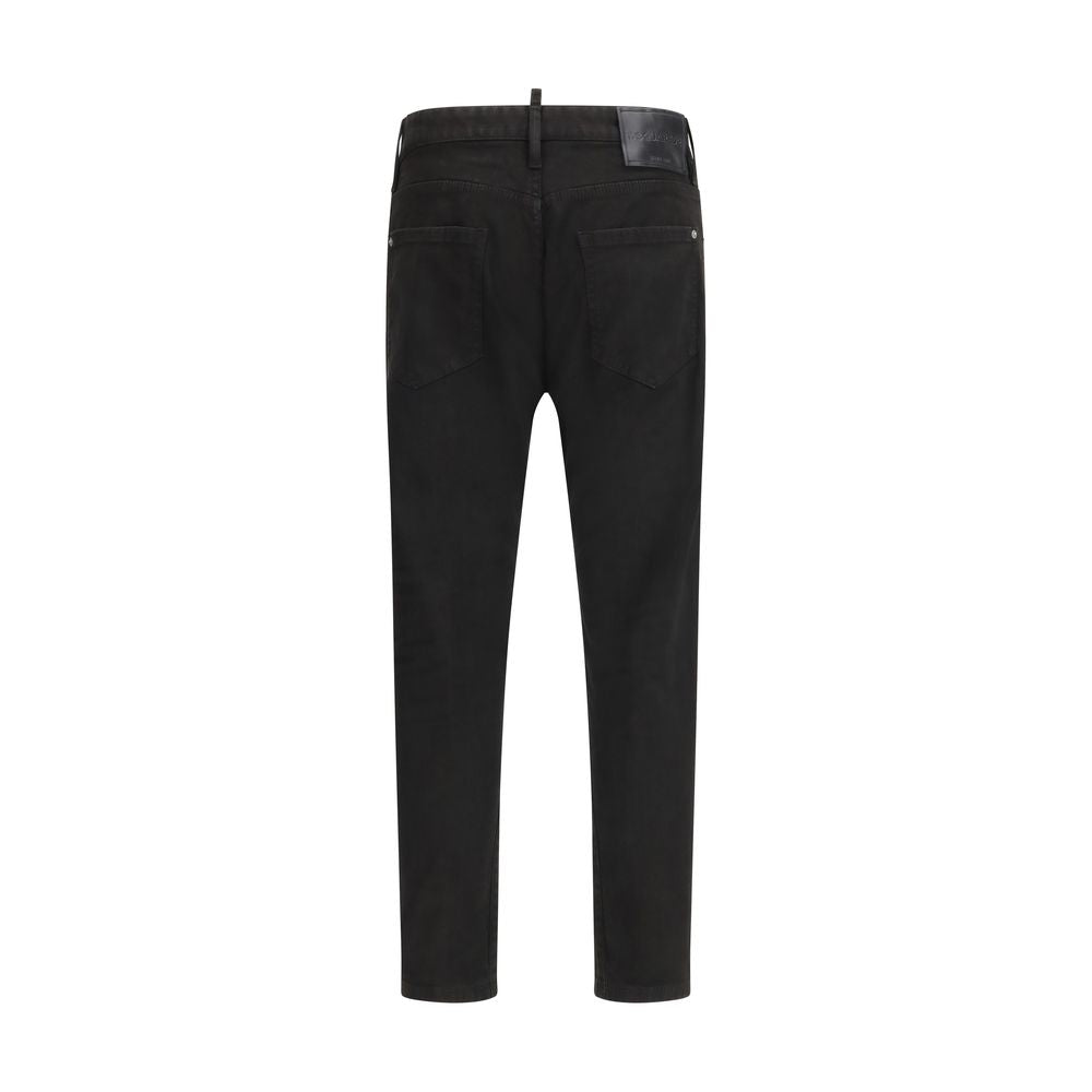 Dsquared² Schwarze Baumwoll-Jeans im Slim Fit